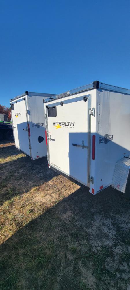 New 2026 Stealth Trailers 5X8 WHITE 3K W/RAMP Cargo / Enclosed Trailer