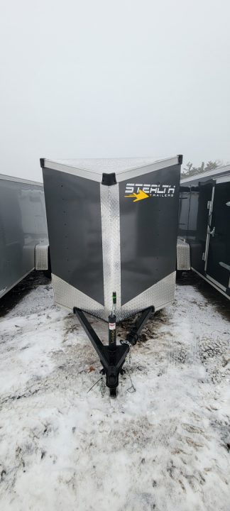 New 2026 Stealth Trailers 5X10 W/RAMP CHARCOAL 3K Cargo / Enclosed Trailer