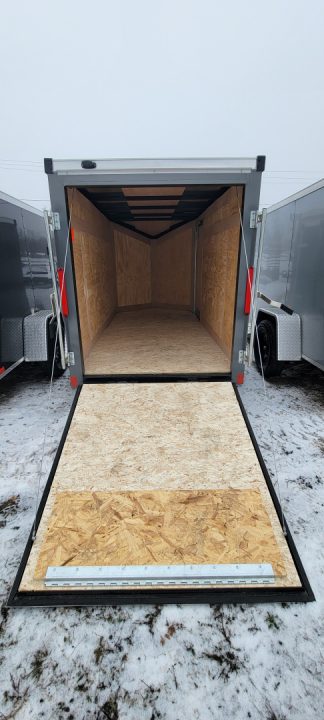 New 2026 Stealth Trailers 5X10 W/RAMP CHARCOAL 3K Cargo / Enclosed Trailer