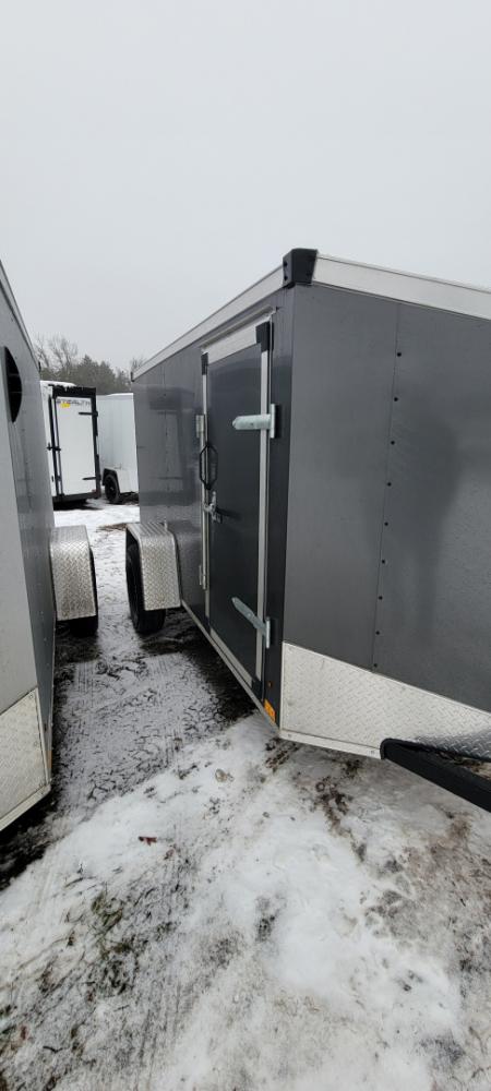 New 2026 Stealth Trailers 5X10 W/RAMP CHARCOAL 3K Cargo / Enclosed Trailer