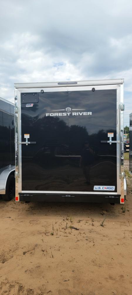 New 2026 US Cargo 7X14 BLACK RAMP 7K Cargo / Enclosed Trailer