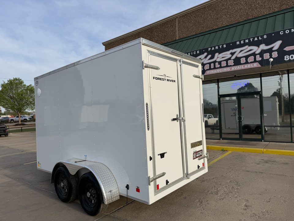 New #097142 2026 FOREST RIVER TA2 6 X 12 TANDEM AXLE 7K ENCLOSED W/ REAR DOUBLE DOORS