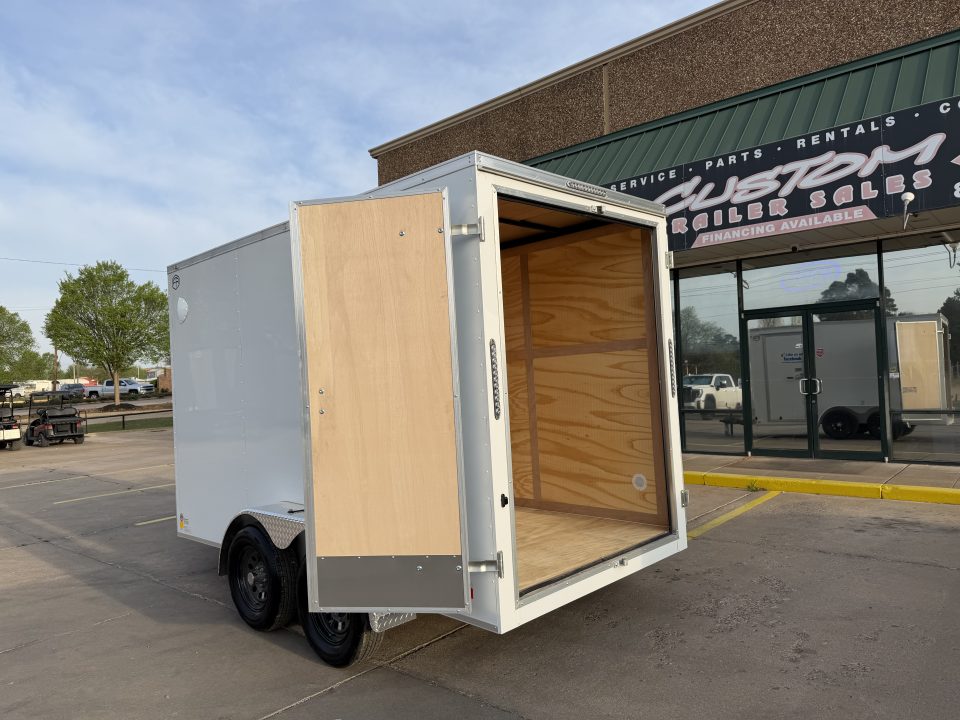 New #097142 2026 FOREST RIVER TA2 6 X 12 TANDEM AXLE 7K ENCLOSED W/ REAR DOUBLE DOORS
