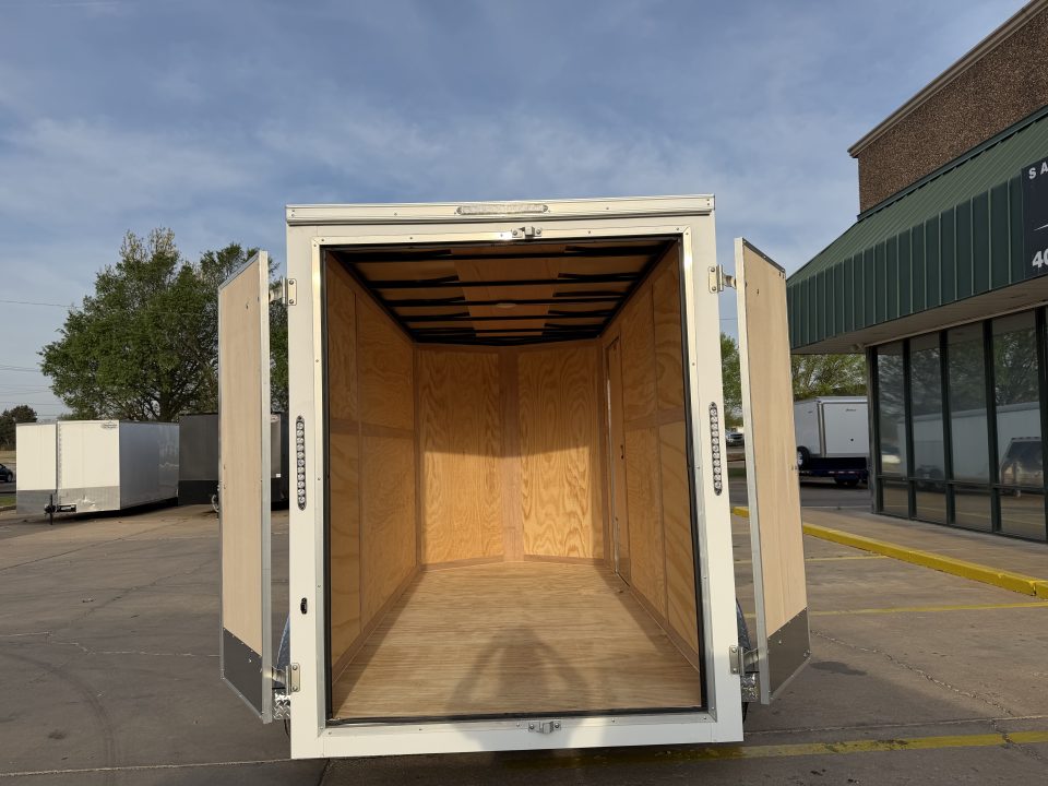 New #097142 2026 FOREST RIVER TA2 6 X 12 TANDEM AXLE 7K ENCLOSED W/ REAR DOUBLE DOORS