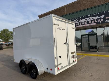 New #097142 2026 FOREST RIVER TA2 6 X 12 TANDEM AXLE 7K ENCLOSED W/ REAR DOUBLE DOORS