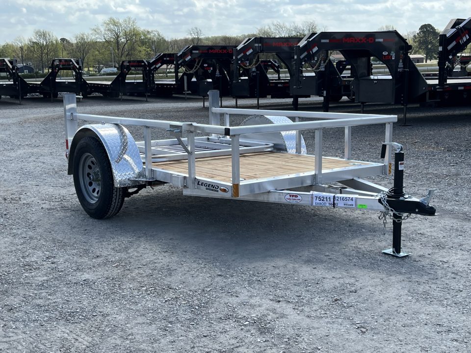 New 2026 Legend 5'X8' 3K Aluminum Utility Trailer