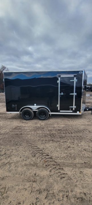 New 2026 US Cargo 7X14 BLACK 7K BARN DOOR Cargo / Enclosed Trailer