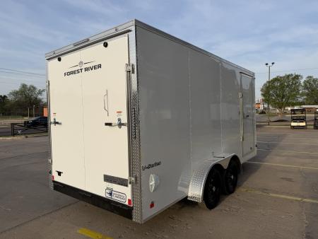 New #055972 2026 FOREST RIVER TA2 7 X 16 TANDEM AXLE 7K ENCLOSED W/ REAR RAMP DOOR