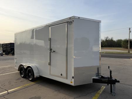 New #055972 2026 FOREST RIVER TA2 7 X 16 TANDEM AXLE 7K ENCLOSED W/ REAR RAMP DOOR