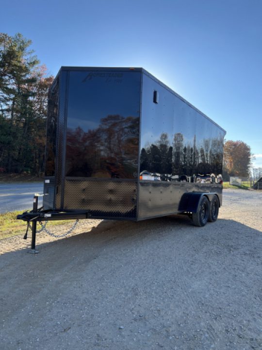 New 2026 Homesteader Trailers / 716IT Intrepid OHV / 7' Int. Ht. / ..080 Black Alum Poly Core w/ Black Out Pkg / 32" Side Door / 4 Recessed Floor D-Rings / 78" Extra Wide Rear Ramp Door