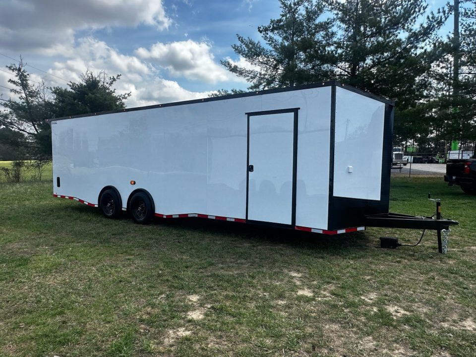 New 2026 Luxe 8.5x28 Race Trailer -Finished Interior-7000LB Spread Torsion-Heavy Duty Ramp- Black Ceiling