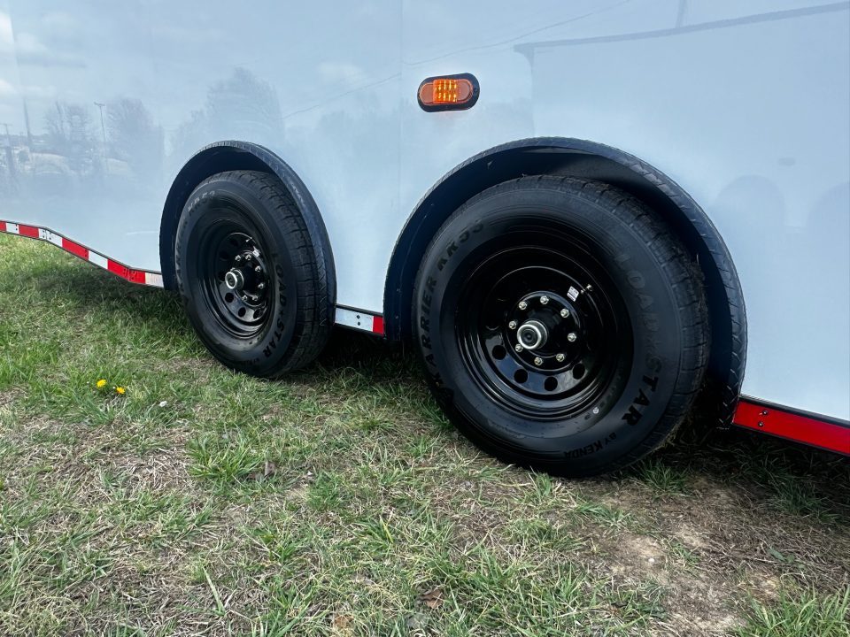 New 2026 Luxe 8.5x28 Race Trailer -Finished Interior-7000LB Spread Torsion-Heavy Duty Ramp- Black Ceiling