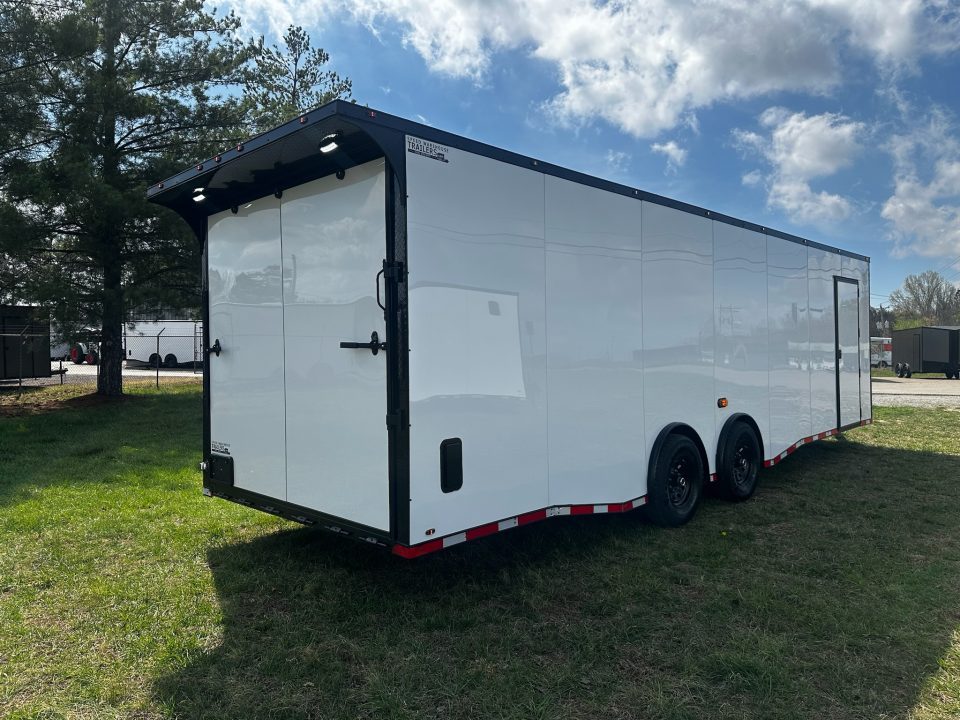 New 2026 Luxe 8.5x28 Race Trailer -Finished Interior-7000LB Spread Torsion-Heavy Duty Ramp- Black Ceiling