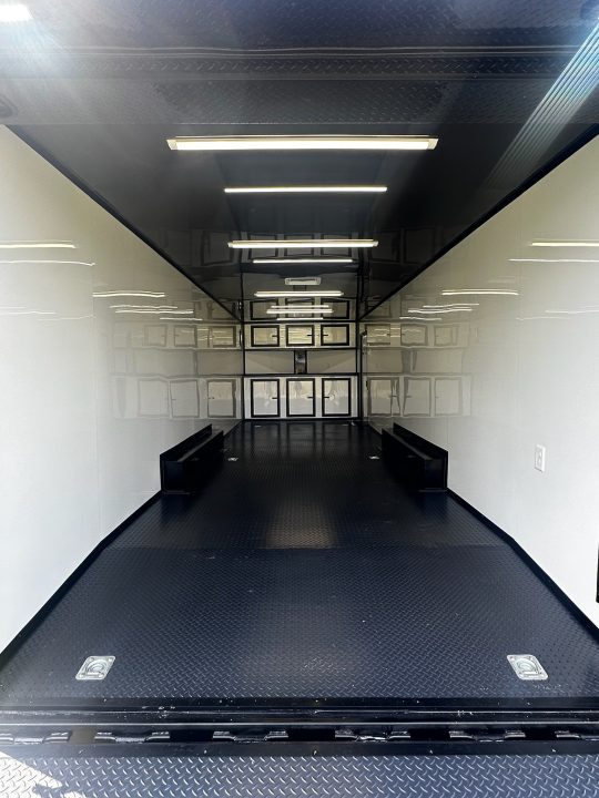 New 2026 Luxe 8.5x28 Race Trailer -Finished Interior-7000LB Spread Torsion-Heavy Duty Ramp- Black Ceiling