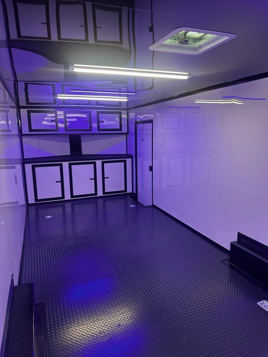 New 2026 Luxe 8.5x28 Race Trailer -Finished Interior-7000LB Spread Torsion-Heavy Duty Ramp- Black Ceiling