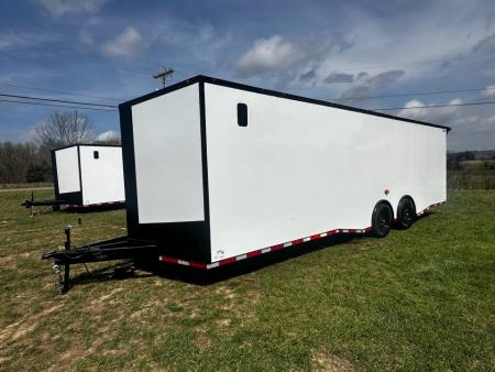 New 2026 Luxe 8.5x28 Race Trailer -Finished Interior-7000LB Spread Torsion-Heavy Duty Ramp- Black Ceiling