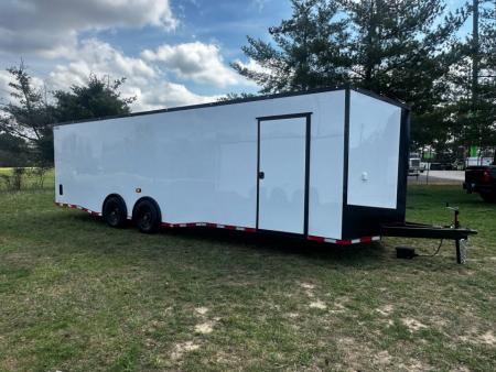 New 2026 Luxe 8.5x28 Race Trailer -Finished Interior-7000LB Spread Torsion-Heavy Duty Ramp- Black Ceiling
