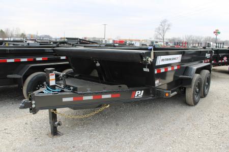 New 2026 PJ Trailers 14' DT1 15.4K GVWR STOCK ID 52771 Dump Trailer