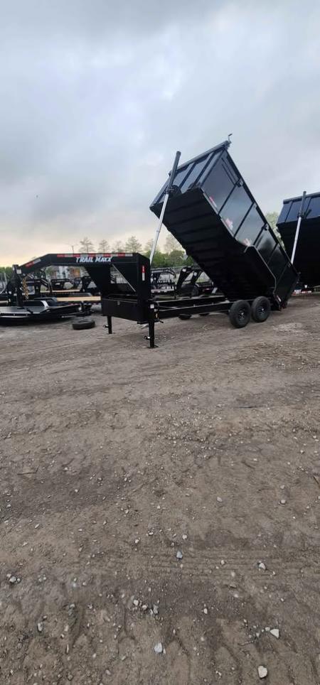 New 2026 Trail Maxx DTG27-164 -16x4 Dump Trailer 83x16' 4' Sides Gooseneck Dump Trailer