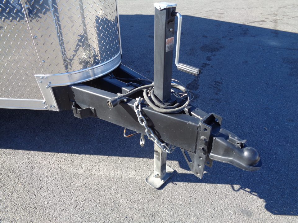 Used 2025 Look * K-SEMI10217-070 * 8.5x17 V-Nose Tandem Axle Enclosed Snow Mobile Trailer