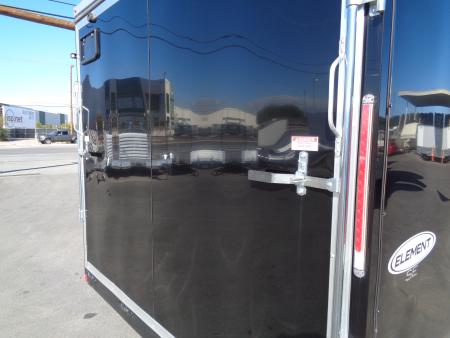 Used 2025 Look * K-SEMI10217-070 * 8.5x17 V-Nose Tandem Axle Enclosed Snow Mobile Trailer