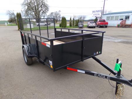 New 2026 Eagle Trailers 6x10 Falcon Single Axle -3.5k, Galaxy Gray Utility Trailer