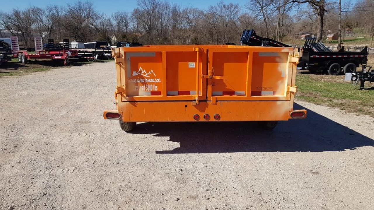 Used 2022 Snake River 82x14 Scissor Dump 10K Dump Trailer