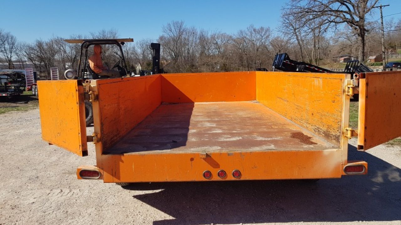 Used 2022 Snake River 82x14 Scissor Dump 10K Dump Trailer