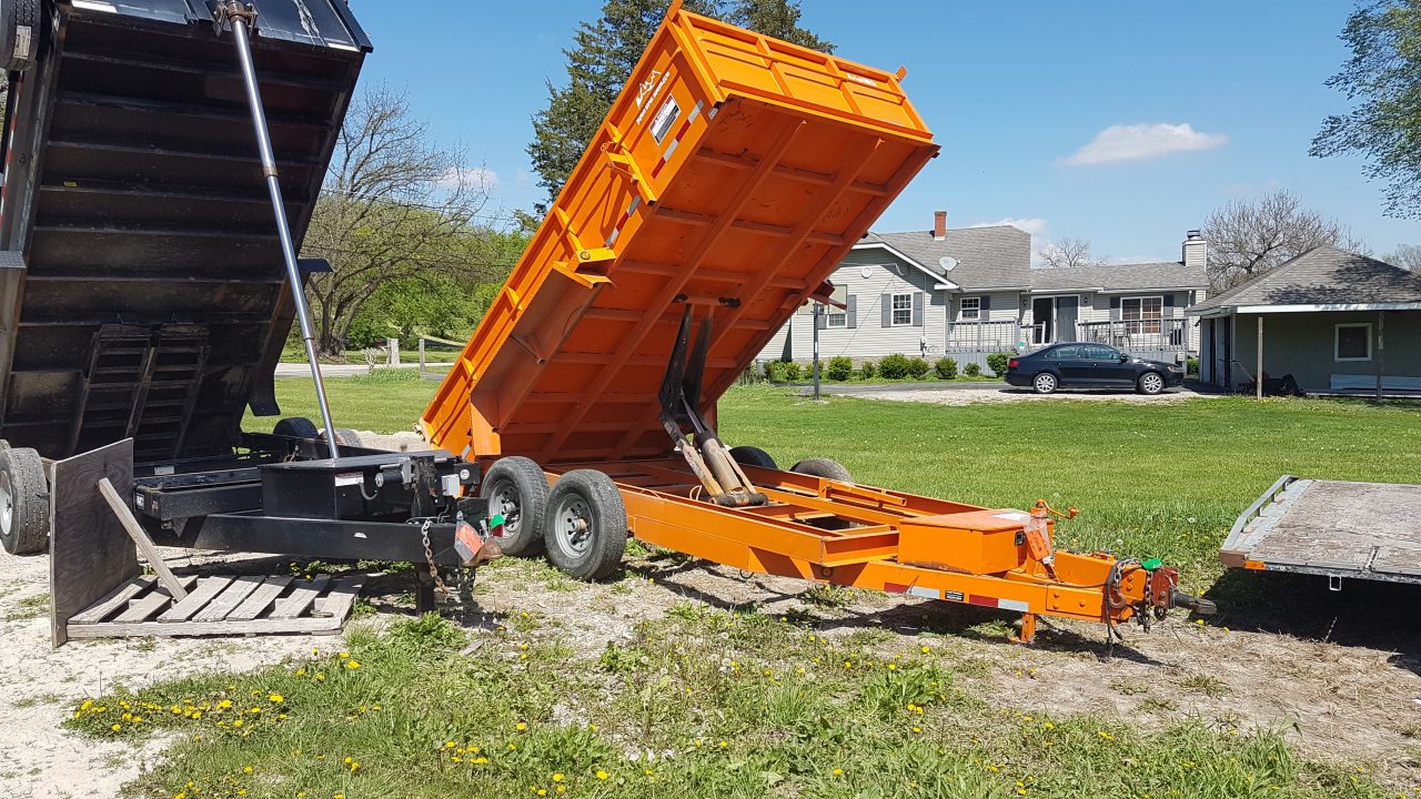 Used 2022 Snake River 82x14 Scissor Dump14K Dump Trailer