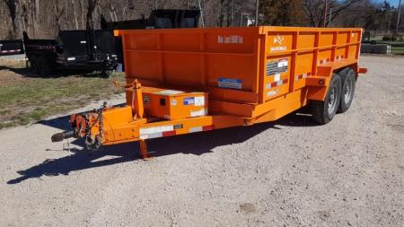 Used 2022 Snake River 82x14 Scissor Dump 10K Dump Trailer