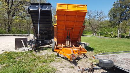 Used 2022 Snake River 82x14 Scissor Dump14K Dump Trailer