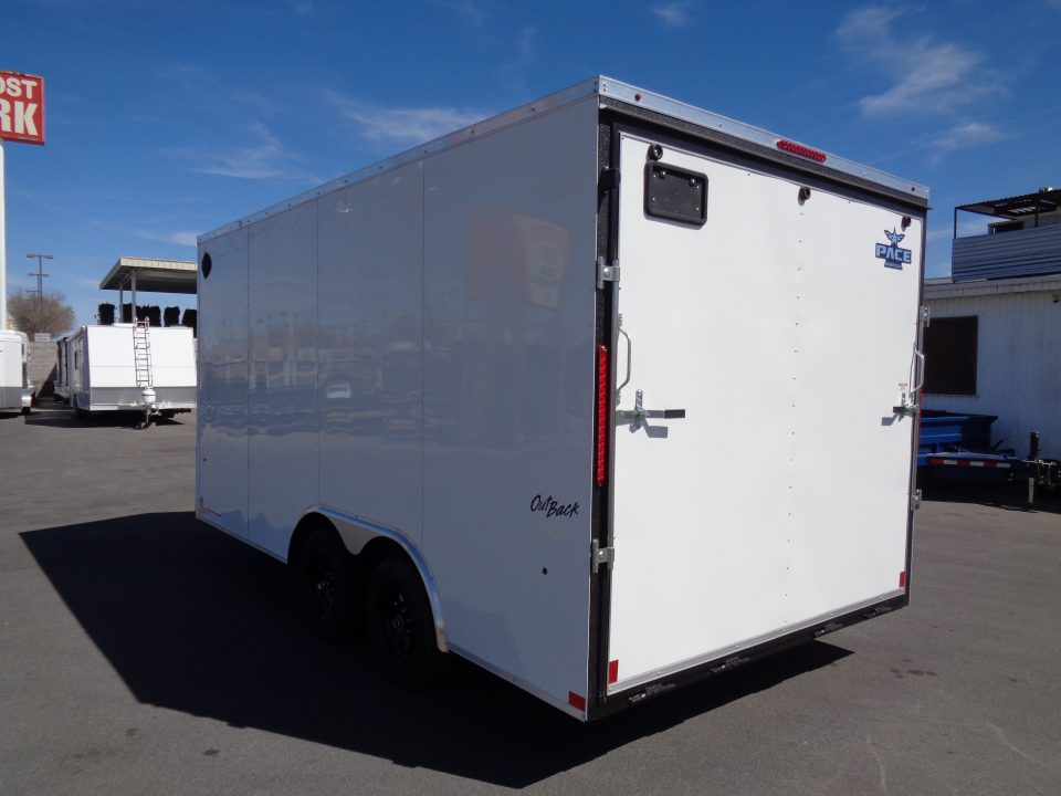 New 2026 Pace American * Out Back DLX * 8.5x16 Tandem Axle 7k Enclosed Car Hauler