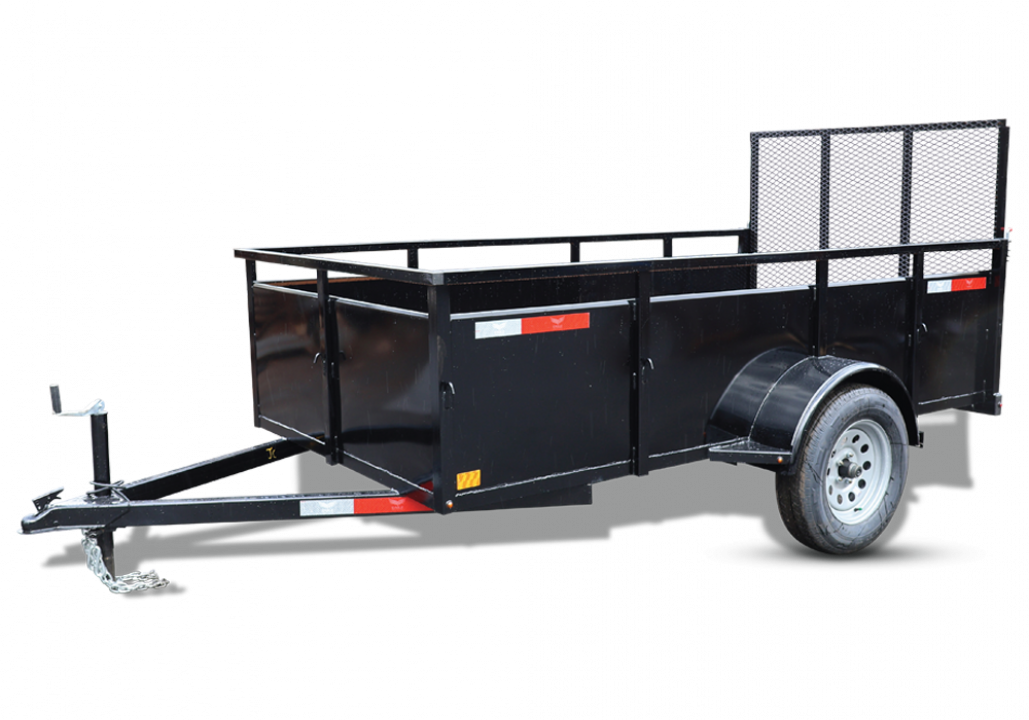 New 2026 Eagle Trailers 5x8 Falcon Single Axle-3.5k, Majestic Gray Utility Trailer