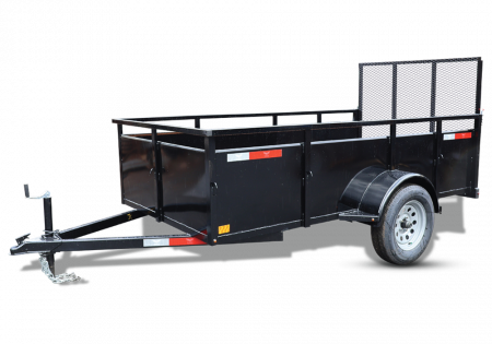 New 2026 Eagle Trailers 5x8 Falcon Single Axle-3.5k, Majestic Gray Utility Trailer