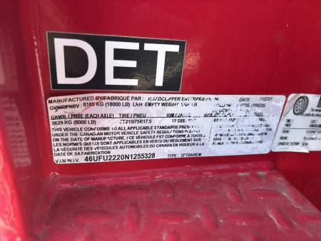 New 2022 Diamond C Trailers DET208L22X102GN Tilt Trailer