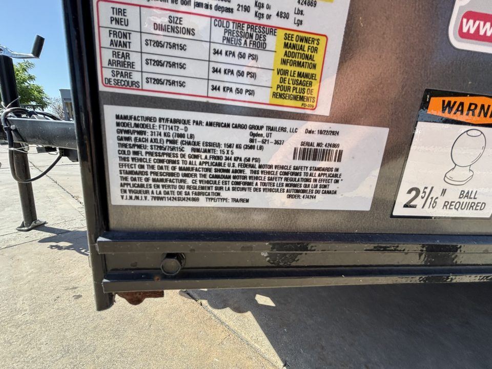 New 2025 Wells Cargo FT714T2-D Cargo / Enclosed Trailer