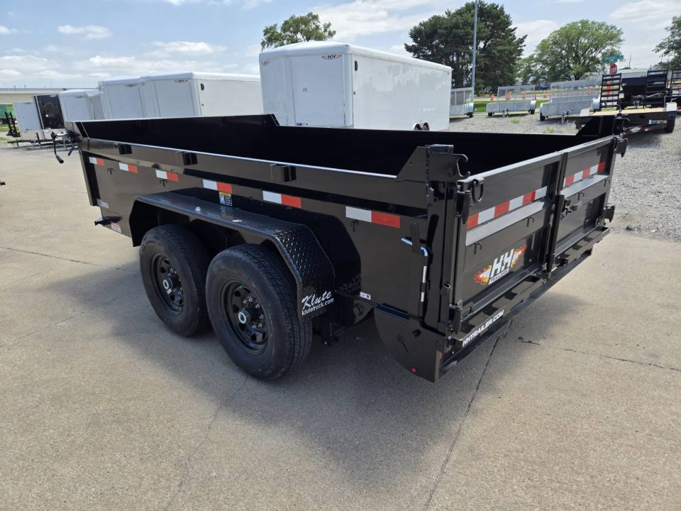 New 2026 H&H Trailers 83x12 Industrial Dump Trailer 14K Scissor Dump Trailer