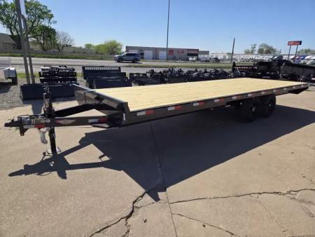 New 2026 H&H Trailers 102x24 Standard Duty Bumper Pull Deckover Trailer 14K Equipment Trailer