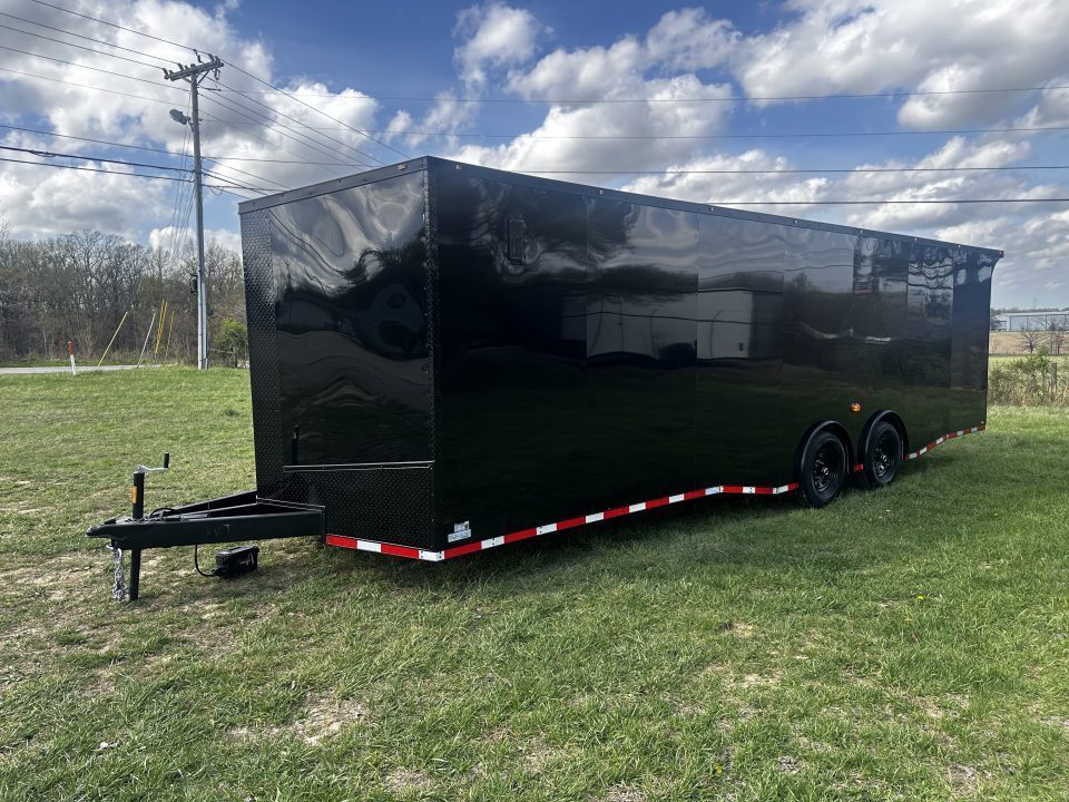 New 2026 Luxe 8.5x28 Race Trailer -Finished Interior-7000LB Spread Torsion-Heavy Duty Ramp- Black Ceiling