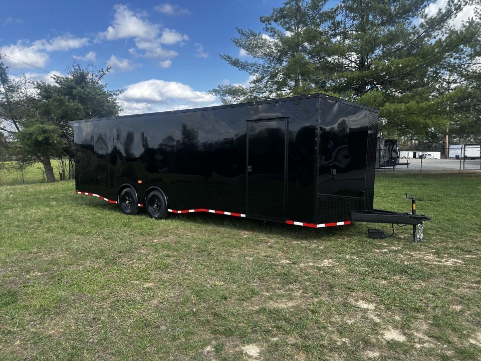 New 2026 Luxe 8.5x28 Race Trailer -Finished Interior-7000LB Spread Torsion-Heavy Duty Ramp- Black Ceiling