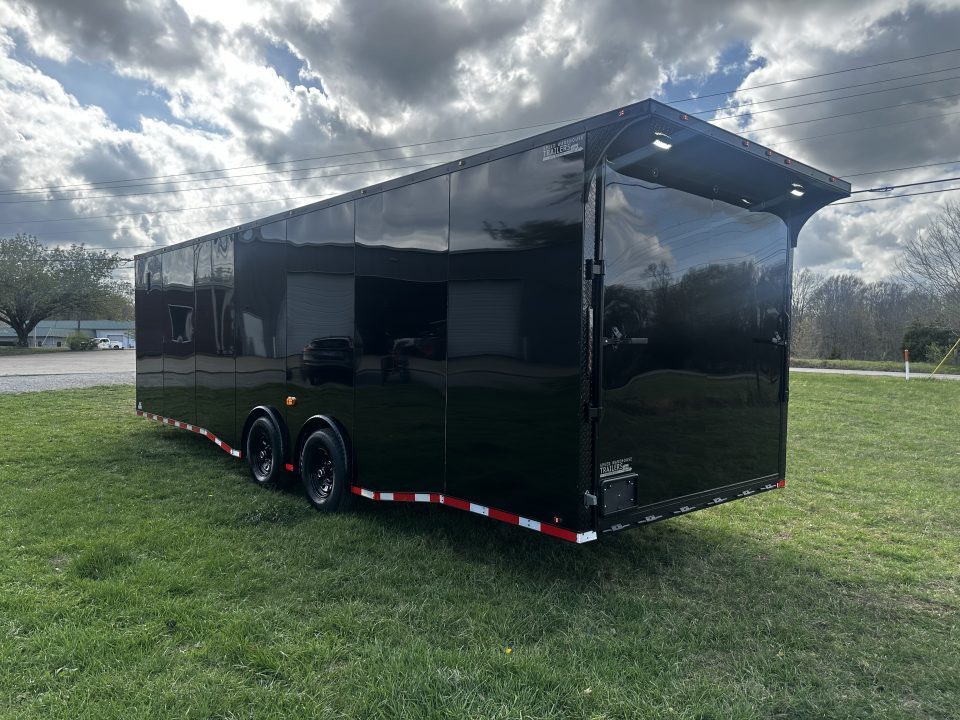 New 2026 Luxe 8.5x28 Race Trailer -Finished Interior-7000LB Spread Torsion-Heavy Duty Ramp- Black Ceiling