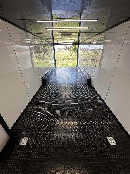 New 2026 Luxe 8.5x28 Race Trailer -Finished Interior-7000LB Spread Torsion-Heavy Duty Ramp- Black Ceiling
