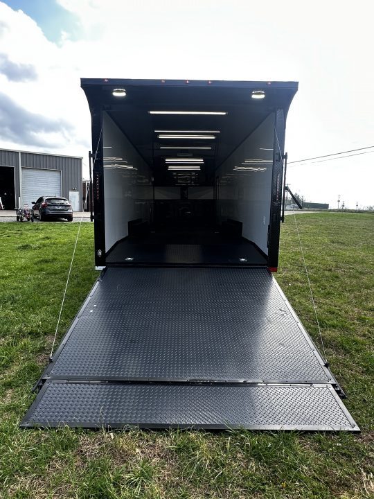 New 2026 Luxe 8.5x28 Race Trailer -Finished Interior-7000LB Spread Torsion-Heavy Duty Ramp- Black Ceiling