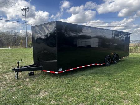 New 2026 Luxe 8.5x28 Race Trailer -Finished Interior-7000LB Spread Torsion-Heavy Duty Ramp- Black Ceiling