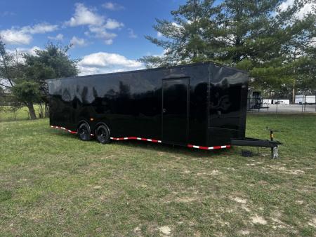 New 2026 Luxe 8.5x28 Race Trailer -Finished Interior-7000LB Spread Torsion-Heavy Duty Ramp- Black Ceiling