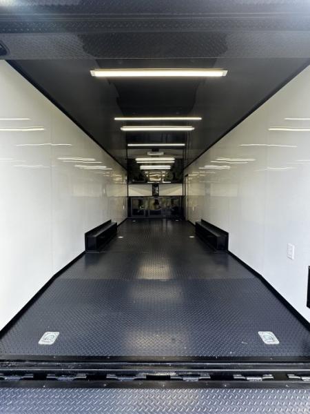 New 2026 Luxe 8.5x28 Race Trailer -Finished Interior-7000LB Spread Torsion-Heavy Duty Ramp- Black Ceiling