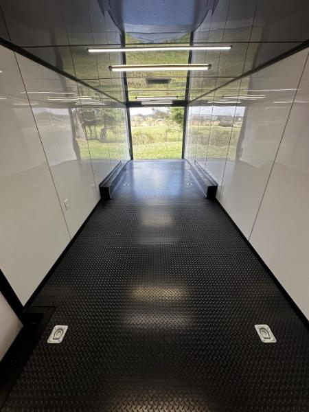 New 2026 Luxe 8.5x28 Race Trailer -Finished Interior-7000LB Spread Torsion-Heavy Duty Ramp- Black Ceiling