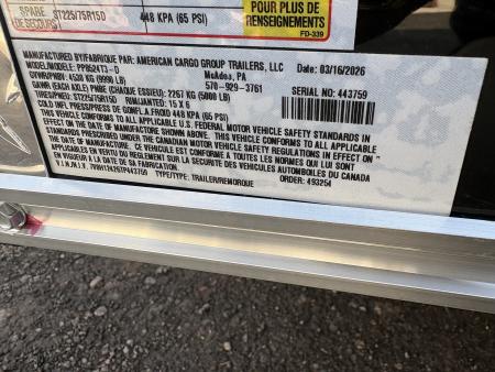 New 2026 Haulmark Passport Deluxe 8.5x24 7' Interior with Beavertail Car Hauler