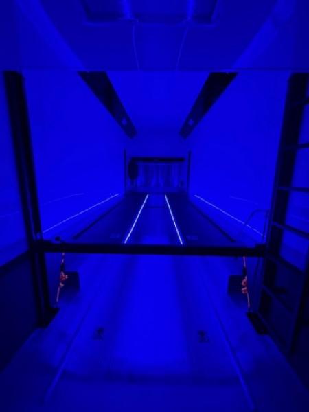 New In-Tech Lite 8.5x32 Stacker Race Trailer-21K - White W/ L Base Cabinet, Winch, Air-Line Track, & Tool Drawers