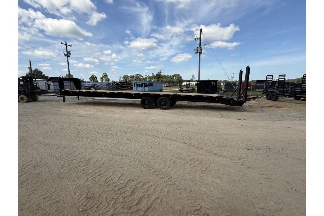 Used 2026 Panther Cargo 40 ft Gooseneck Trailer 36 + 4 Dovetail with Heavy Duty Ramps